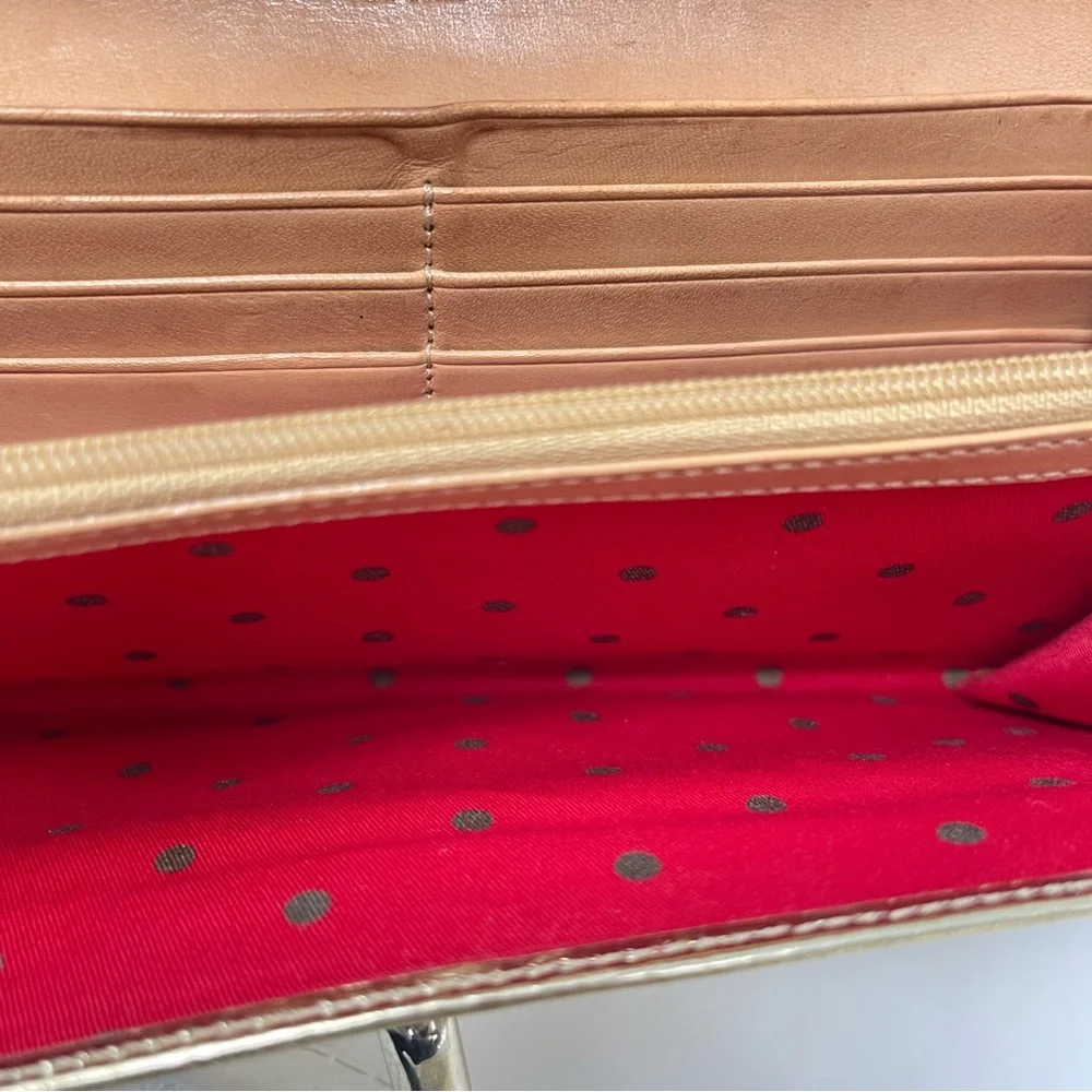 Kate Spade Metallic‎ Cyndy Leather Wallet in Gold